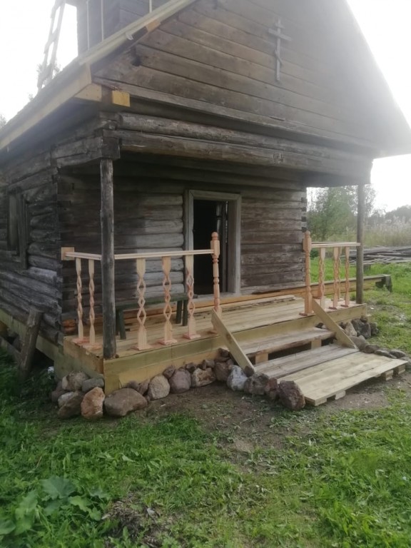Часовня Покрова Пресвятой Богородицы, Борки (Вышневолоцкий район и г. Вышний Волочёк, Тверская область). архитектурные детали, Восстановление часовни волонтерами