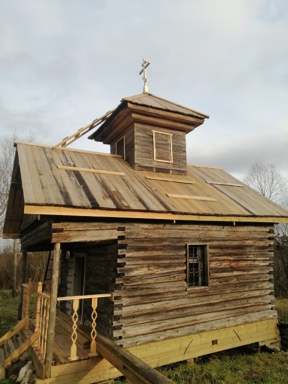 Часовня Покрова Пресвятой Богородицы, Борки (Вышневолоцкий район и г. Вышний Волочёк, Тверская область). фасады, Восстановление часовни волонтерами