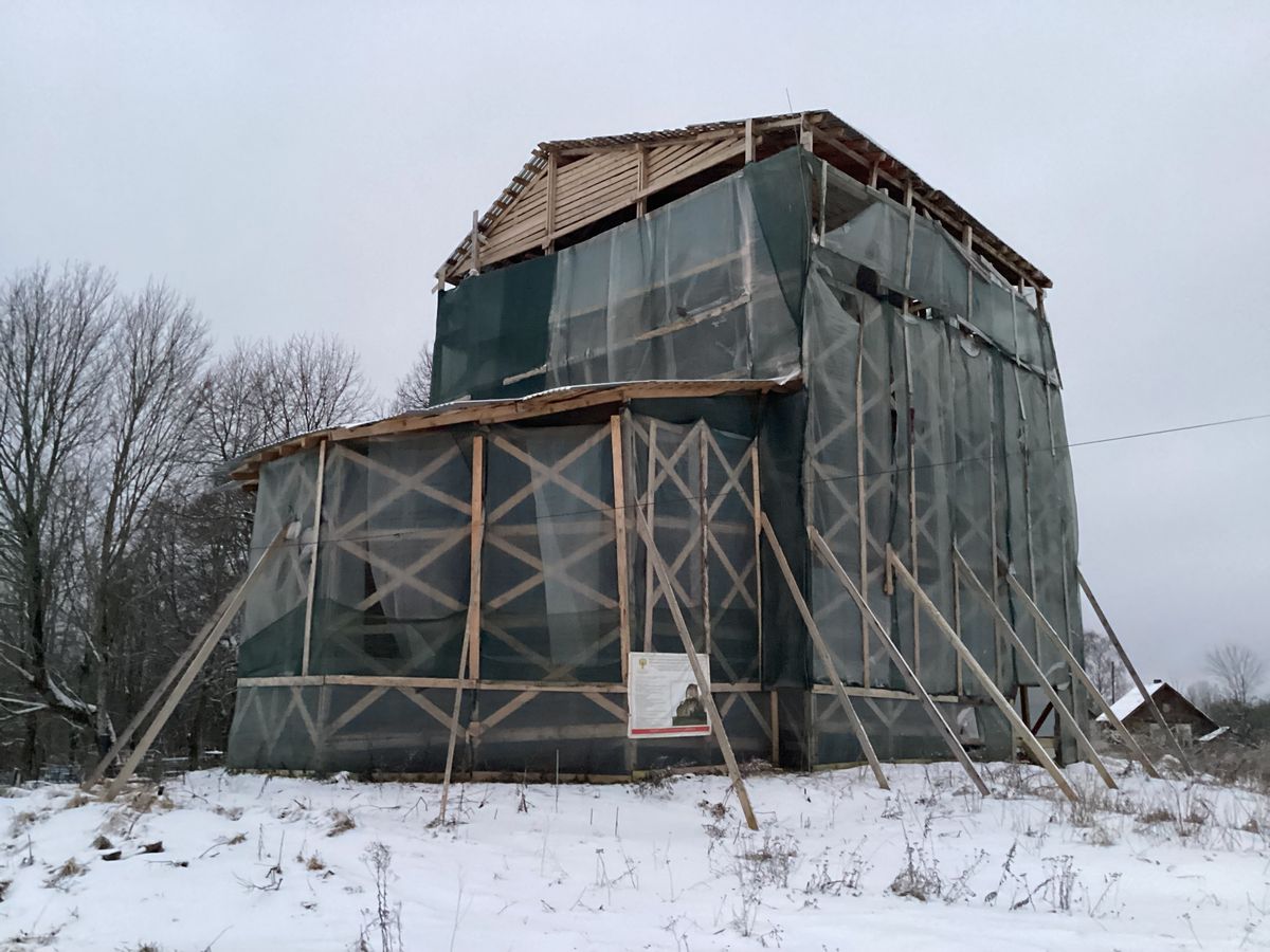 Церковь Димитрия Ростовского, Нишевицы (Торопецкий район, Тверская область). документальные фотографии, Программа консервации. Вид с северо-востока