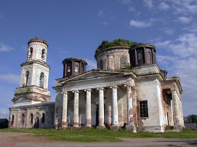 Козлово. Церковь Введения во храм Пресвятой Богородицы. фасады