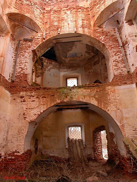 Церковь Георгия Победоносца, Глубокое (Вышневолоцкий район и г. Вышний Волочёк, Тверская область). интерьер и убранство
