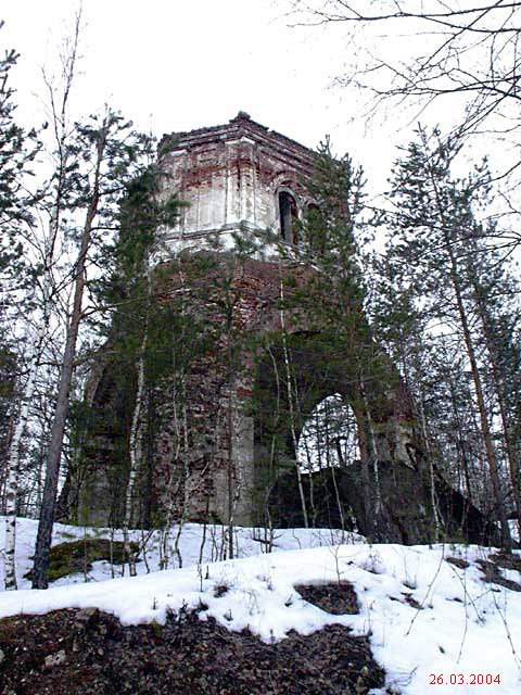 Луначарское. Церковь Тихвинской иконы Божией Матери. фасады