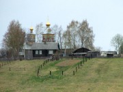 Церковь Преображения Господня (новая), вид с Вычегды с востока<br>, Айкино, Усть-Вымский район, Республика Коми