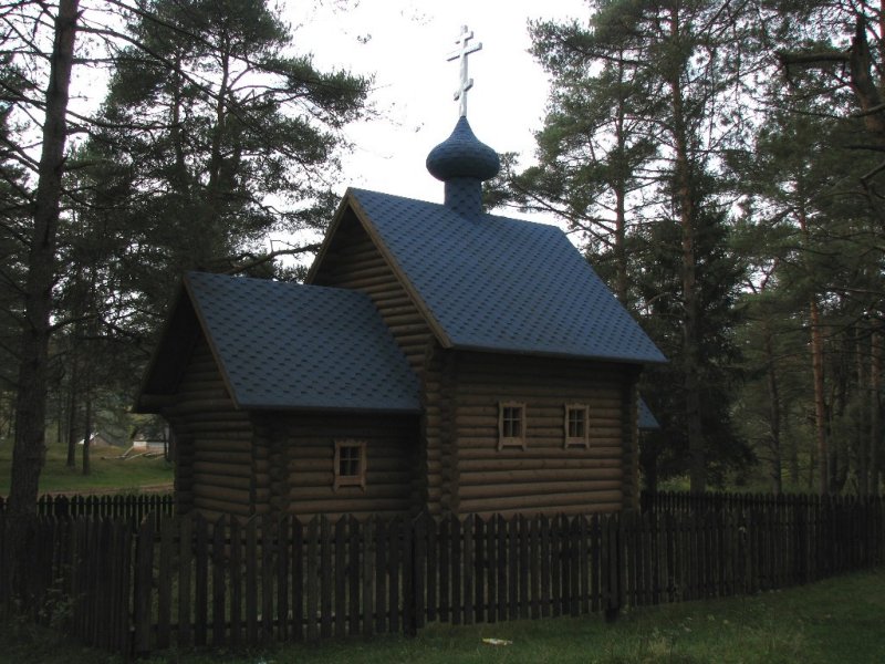Церковь Николая Чудотворца, Ярославичи (Подпорожский район, Ленинградская область). общий вид в ландшафте