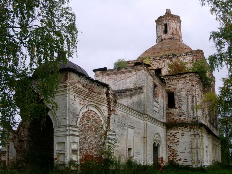 Чакула (Рябово). Церковь Спаса Преображения. фасады, вид с юго-запада