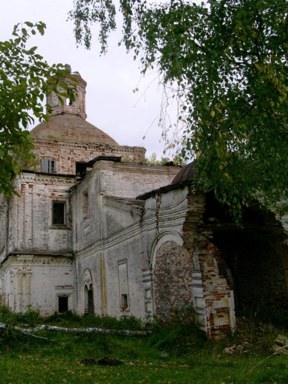 Чакула (Рябово). Церковь Спаса Преображения. фасады, вид с северо-запада