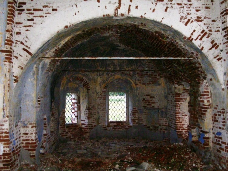 Церковь Богоявления Господня (Георгия Победоносца), Заборье (Ленский район, Архангельская область). интерьер и убранство, вид на алтарную часть
