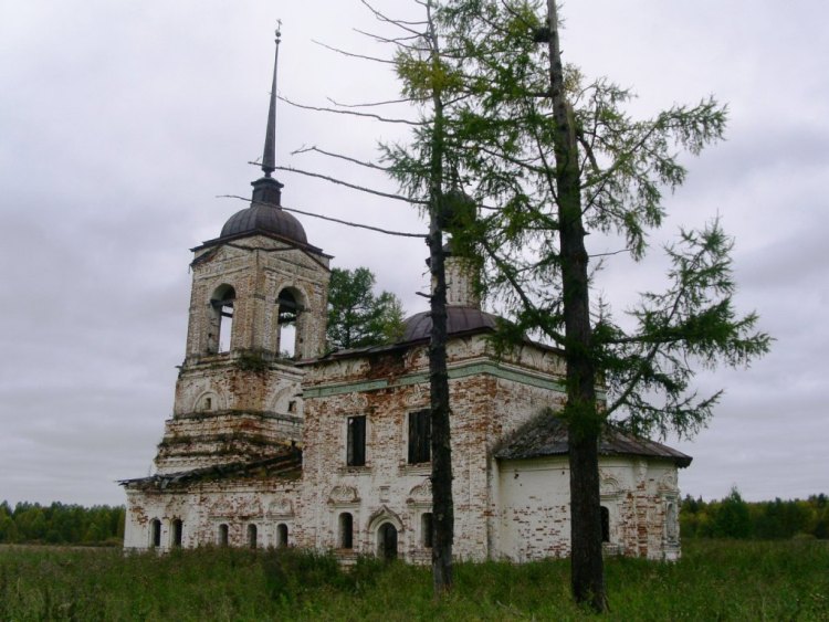 Церковь Благовещения Пресвятой Богородицы, Туглим, урочище (Ленский район, Архангельская область). фасады, вид с юго-востока