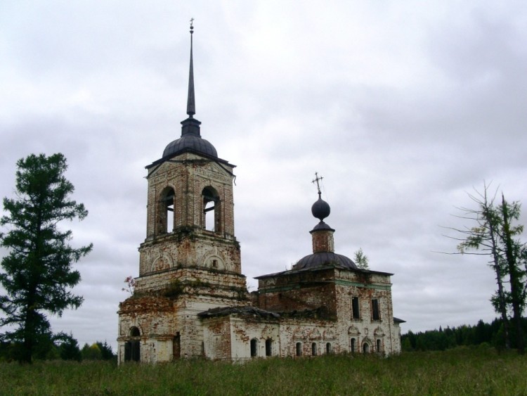 Церковь Благовещения Пресвятой Богородицы, Туглим, урочище (Ленский район, Архангельская область). фасады, вид с юго-запада
