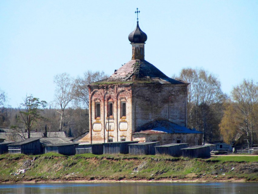 Симонова пустынь (Белопашино). Церковь Спаса Преображения быв. Сойгинского монастыря. фасады, вид с востока