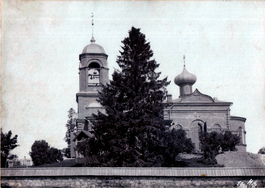 Церковь Покрова Пресвятой Богородицы, Духново (Опочецкий район, Псковская область). архивная фотография, 1912—1914 год.(архив Дмитрий Дроздецкий) с сайта https://pastvu.com/p/172341