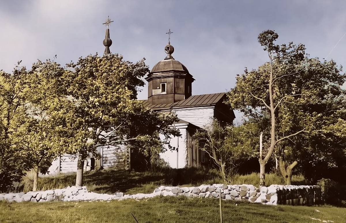 Церковь Успения Пресвятой Богородицы, Лобно, урочище (Новоржевский район, Псковская область). архивная фотография, автор фото не известен