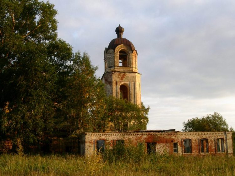 Пустынский погост (Слободчиково). Церковь Успения Пресвятой Богородицы. фасады, вид с севера