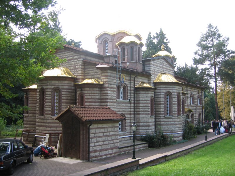 Церковь Георгия  Победоносца, Франкфурт-на-Майне (Германия, Прочие страны). общий вид в ландшафте