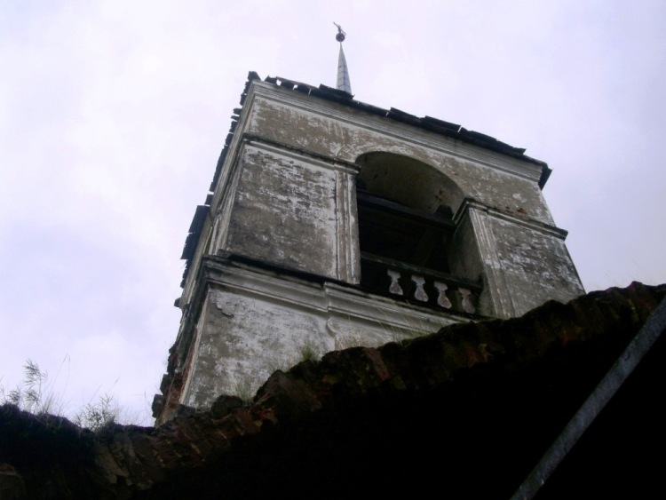 Церковь Воскресения Христова, Урдома (Бережная) (Ленский район, Архангельская область). архитектурные детали, верхний ярус колокольни, вид с востока