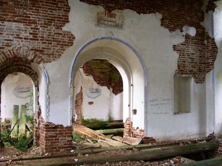 Церковь Воскресения Христова, Урдома (Бережная) (Ленский район, Архангельская область). интерьер и убранство, западная стена основного объема, верхняя церковь