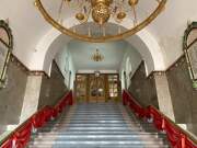 Собор Преображения Господня, Лестница от главного входа в верхний храм<br>, Сургут, Сургутский район и г. Сургут, Ханты-Мансийский автономный округ