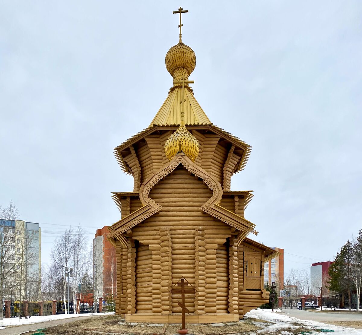 Церковь Всех Святых, в земле Сибирской Просиявших, Сургут (Сургутский район и г. Сургут, Ханты-Мансийский автономный округ). фасады, Восточный фасад