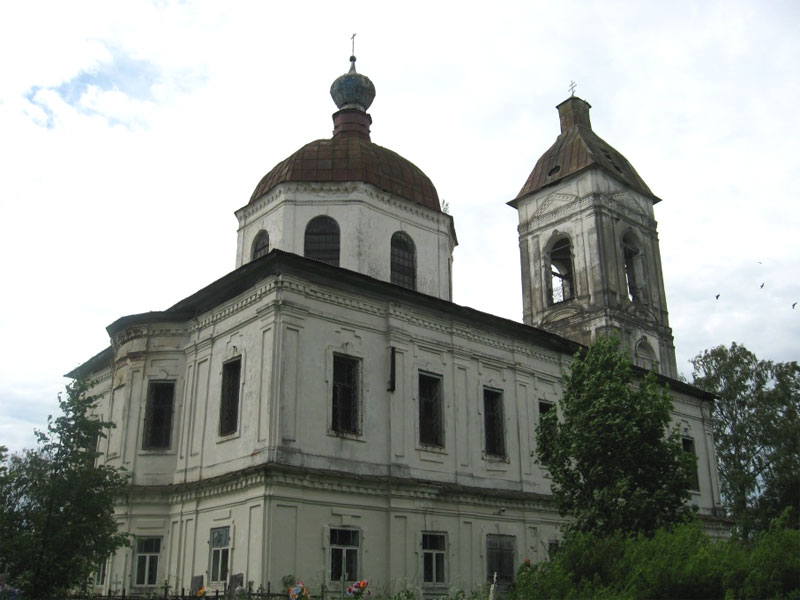 Воскресенское (Лацковский с/о). Церковь Воскресения Христова. фасады, Вид на Алтарь с северо-востока