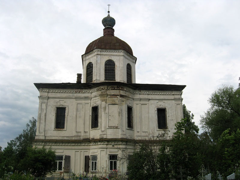 Воскресенское (Лацковский с/о). Церковь Воскресения Христова. фасады, Вид на Алтарь с востока