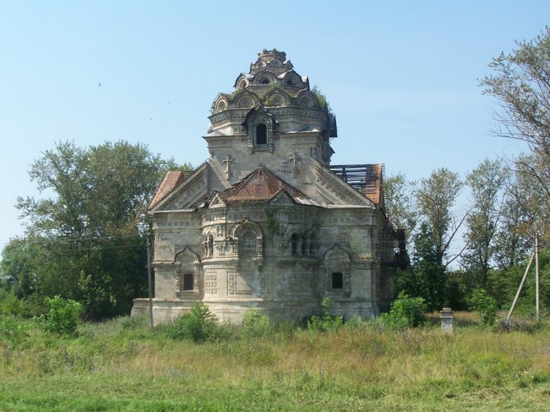 Берёзовка. Церковь Димитрия Солунского. фасады, Церковь Димитрия Солунского, вид с востока