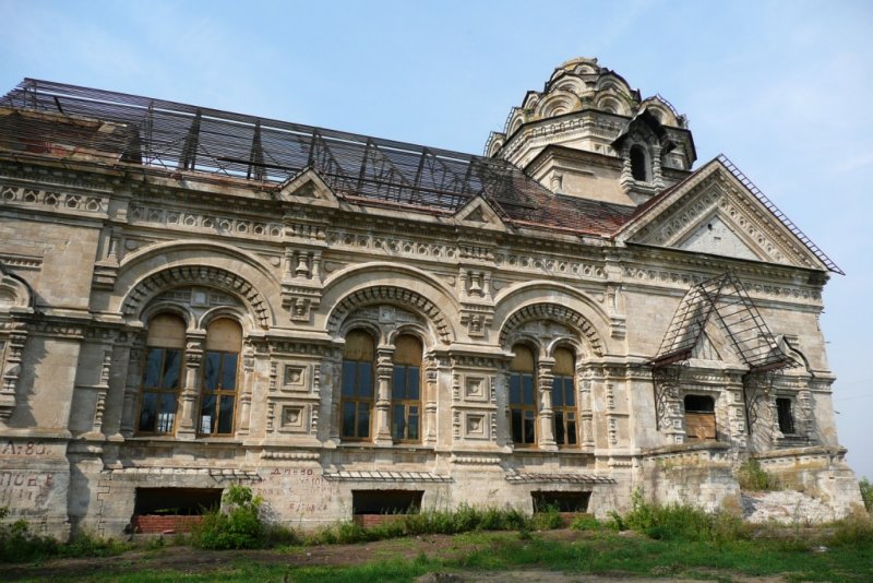 Берёзовка. Церковь Димитрия Солунского. фасады