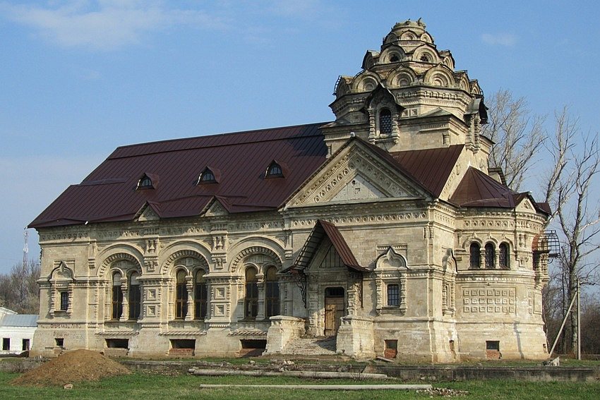 Берёзовка. Церковь Димитрия Солунского. фасады, южный фасад