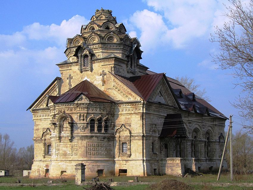 Берёзовка. Церковь Димитрия Солунского. фасады, вид с северо-востока