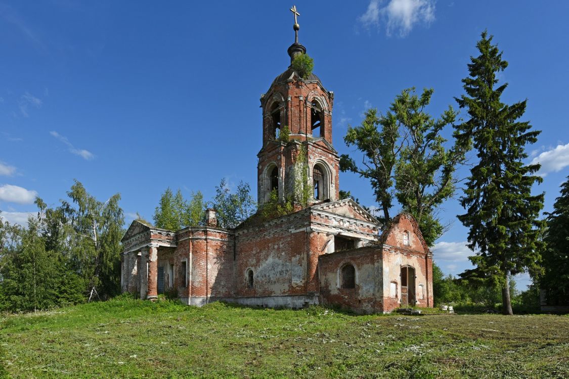 Церковь Благовещения Пресвятой Богородицы, Будимирово (Калязинский район, Тверская область). фасады, Вид с северо-запада