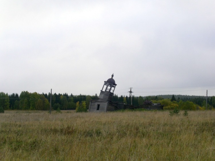 Церковь Георгия Победоносца, Черва (Ленский район, Архангельская область). общий вид в ландшафте, вид с юго-запада