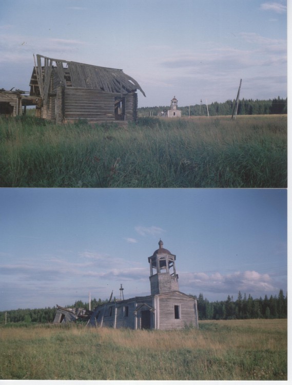 Черва. Церковь Георгия Победоносца. общий вид в ландшафте, Состояние церкви на лето 2003 года