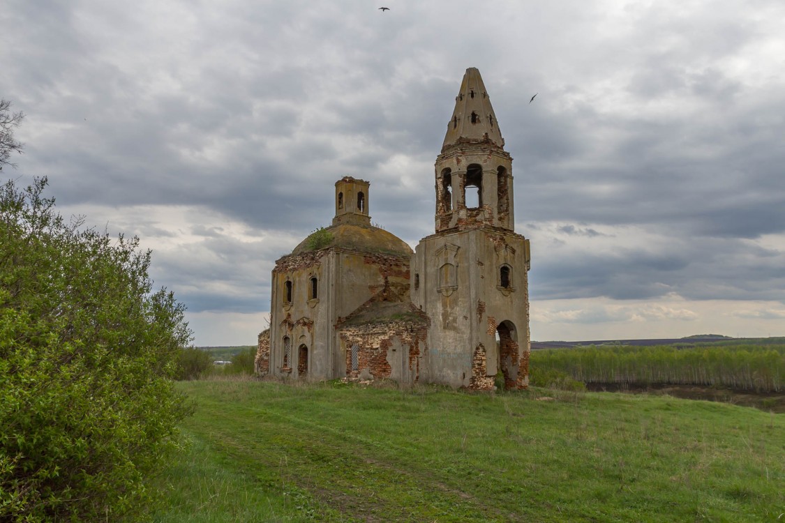 Никольское-Жуково. Церковь Николая Чудотворца. фасады, Вид с северо-запада