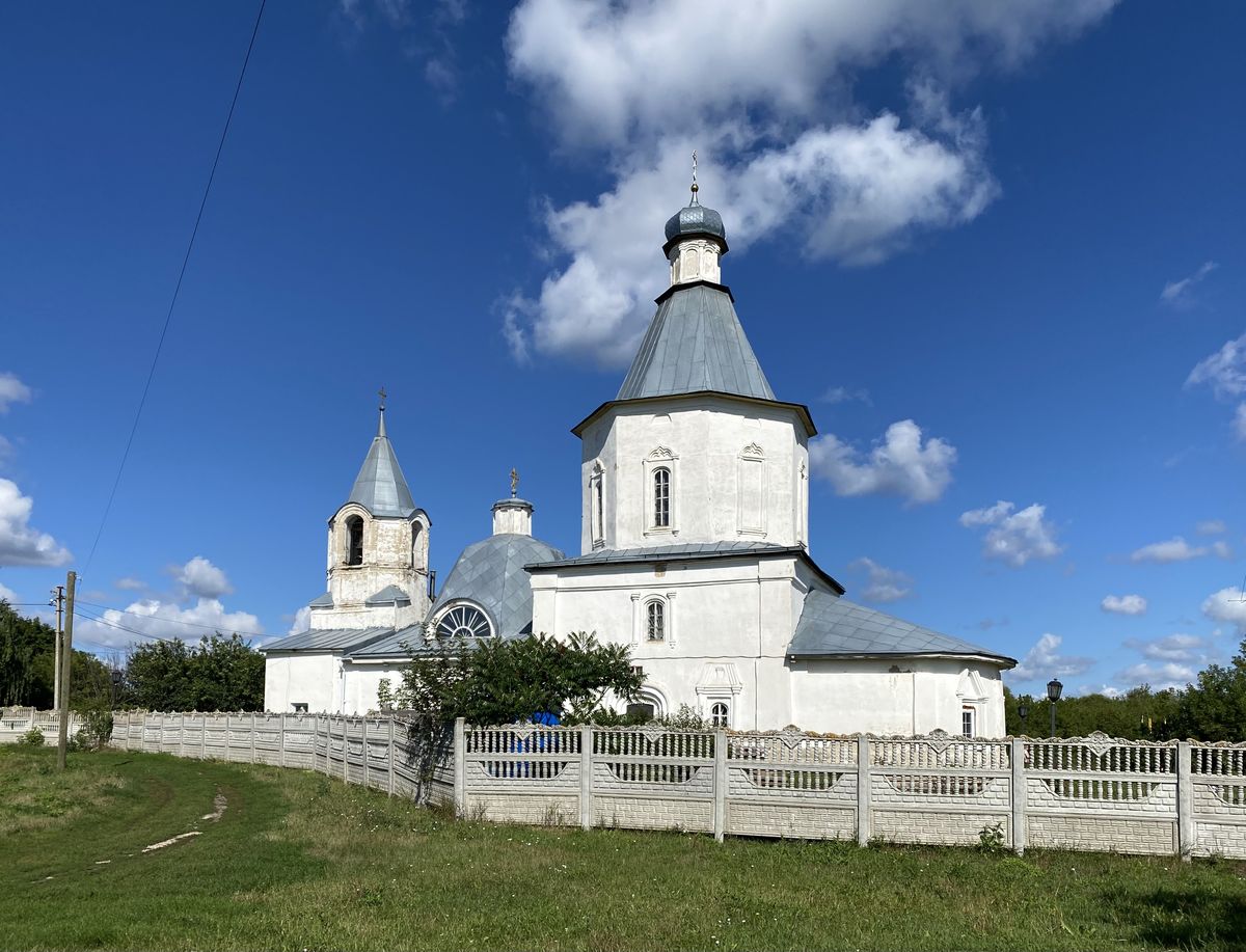 Вид с юго-востока, фасады. Церковь Казанской иконы Божией Матери, Талица (Елецкий район и г. Елец, Липецкая область)
