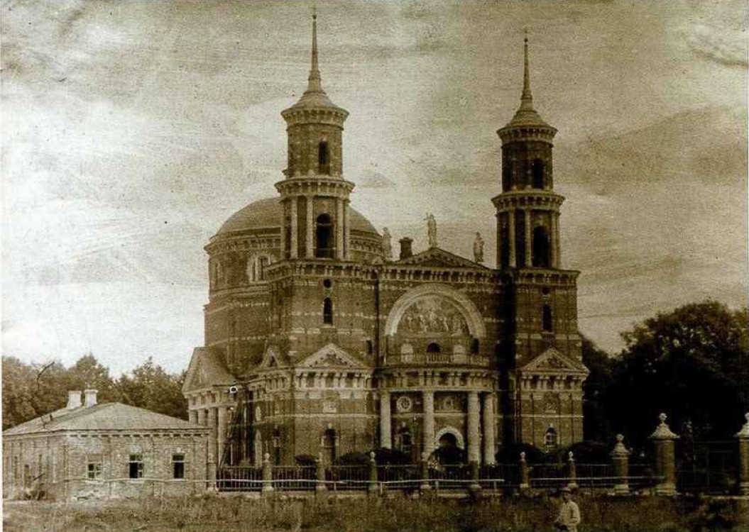 Церковь Владимирской иконы Божией Матери, Баловнево (Данковский район, Липецкая область). архивная фотография, Частная коллекция. Фото 1900-х годов