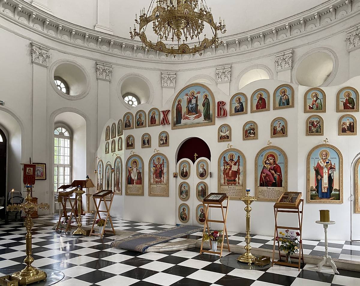 Иконостас, интерьер и убранство. Церковь Владимирской иконы Божией Матери, Баловнево (Данковский район, Липецкая область)