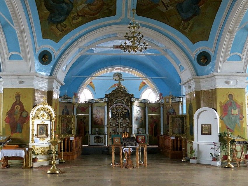 Собор Тихвинской иконы Божией Матери, Данков (Данковский район, Липецкая область). интерьер и убранство