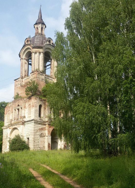 Курино. Колокольня церкви Богоявления Господня. фасады