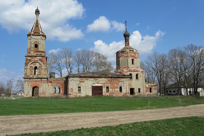Церковь Спаса Нерукотворного Образа, Хрущево-Подлесное (Данковский район, Липецкая область). фасады, вид с юга