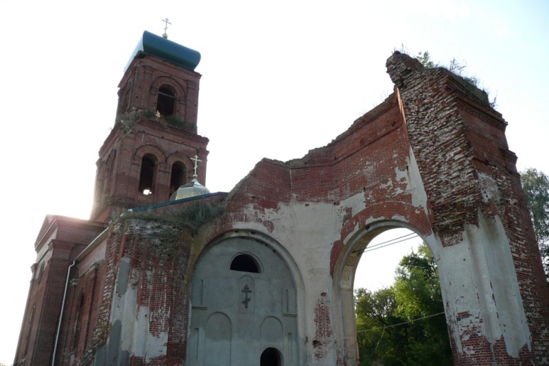 Церковь Сергия Радонежского, Сергиевское (Краснинский район, Липецкая область). фасады