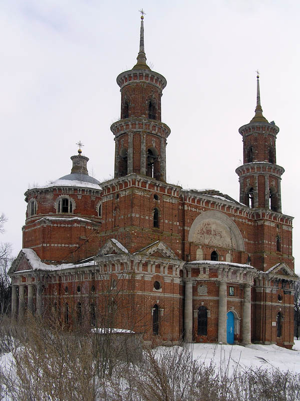 Церковь Владимирской иконы Божией Матери, Баловнево (Данковский район, Липецкая область). фасады