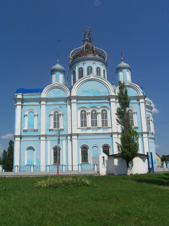 Собор Тихвинской иконы Божией Матери, Данков (Данковский район, Липецкая область). фасады, Вид с южной стороны