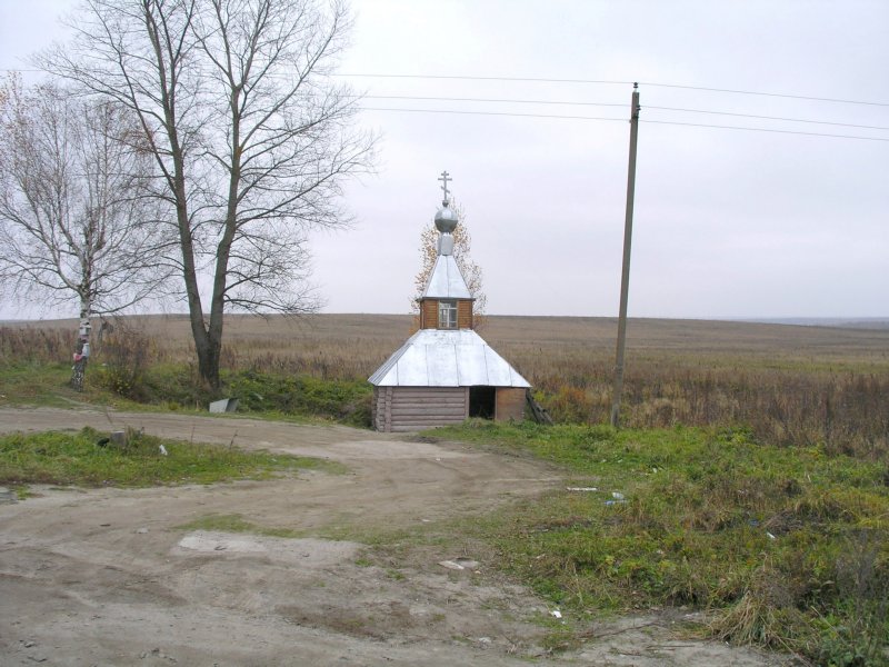 Бояновичи. Неизвестная надкладезная часовня. общий вид в ландшафте