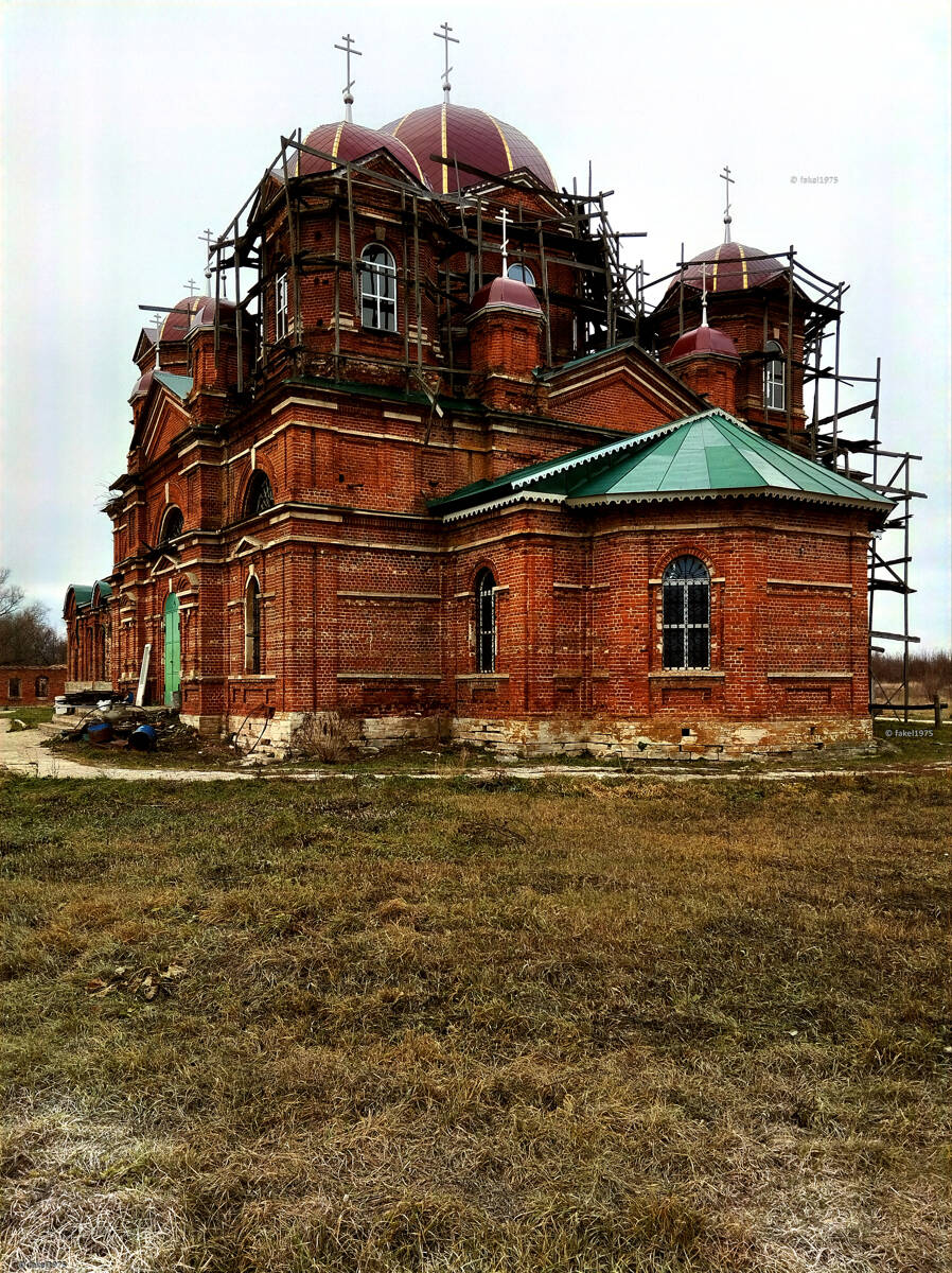 Церковь Воздвижения Креста Господня, Грязновка (Лебедянский район, Липецкая область). фасады