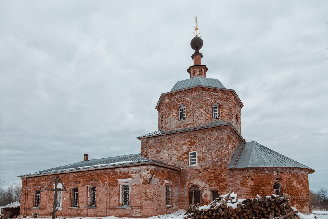Церковь Николая Чудотворца, Савцыно (Кашинский городской округ, Тверская область). фасады