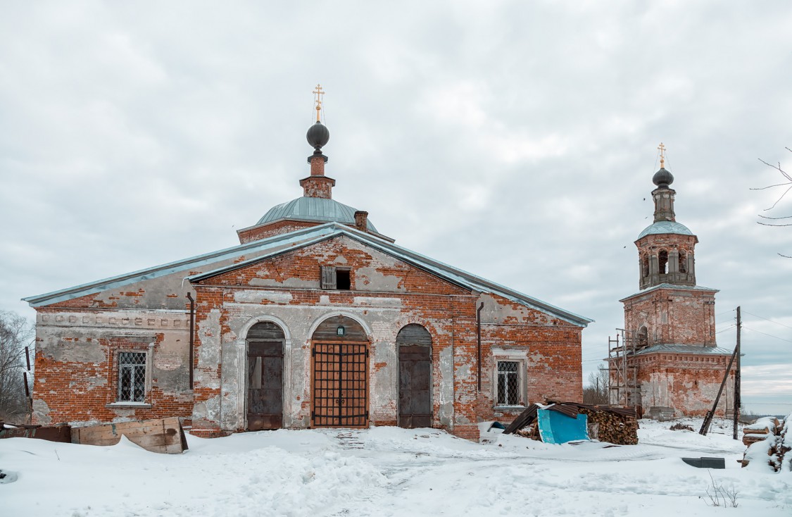 Церковь Николая Чудотворца, Савцыно (Кашинский городской округ, Тверская область). фасады