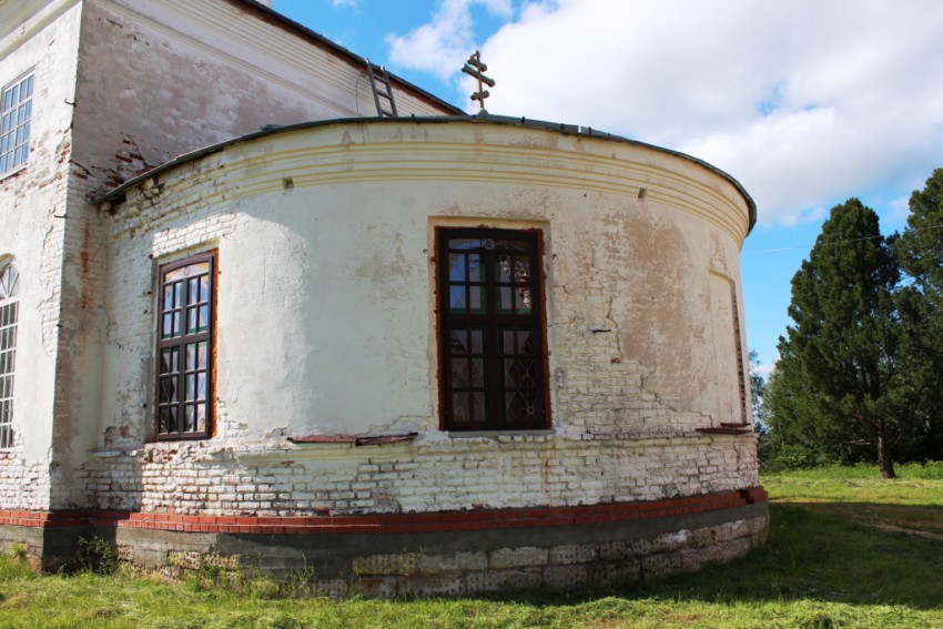 Артемиев Веркольский монастырь. Церковь Артемия Веркольского, Веркола (Новый Путь) (Пинежский район, Архангельская область). архитектурные детали, Апсида, вид с юга