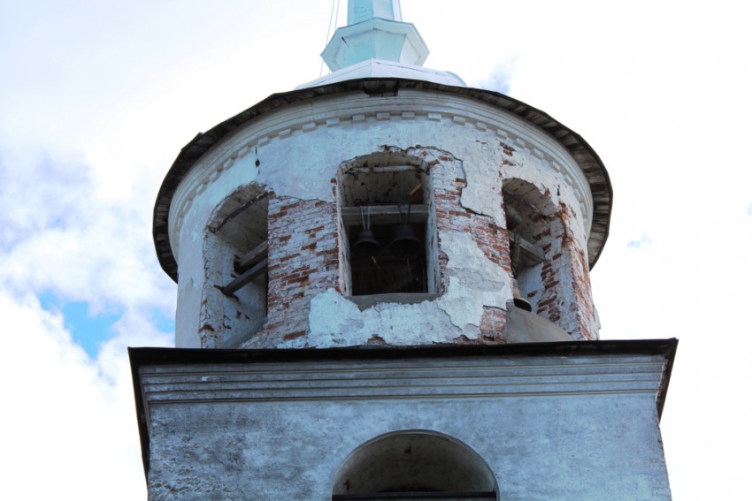 Артемиев Веркольский монастырь. Церковь Артемия Веркольского, Веркола (Новый Путь) (Пинежский район, Архангельская область). архитектурные детали, Верхний ярус колокольни