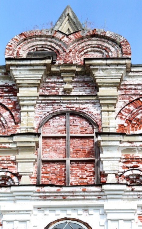 Артемиев Веркольский монастырь. Собор Успения Пресвятой Богородицы, Веркола (Новый Путь) (Пинежский район, Архангельская область). фасады, Фрагмент южного фасада
