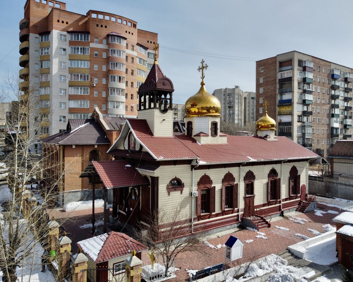 Собор Воскресения Христова, Чита (Чита, город, Забайкальский край). общий вид в ландшафте, Вид с запада