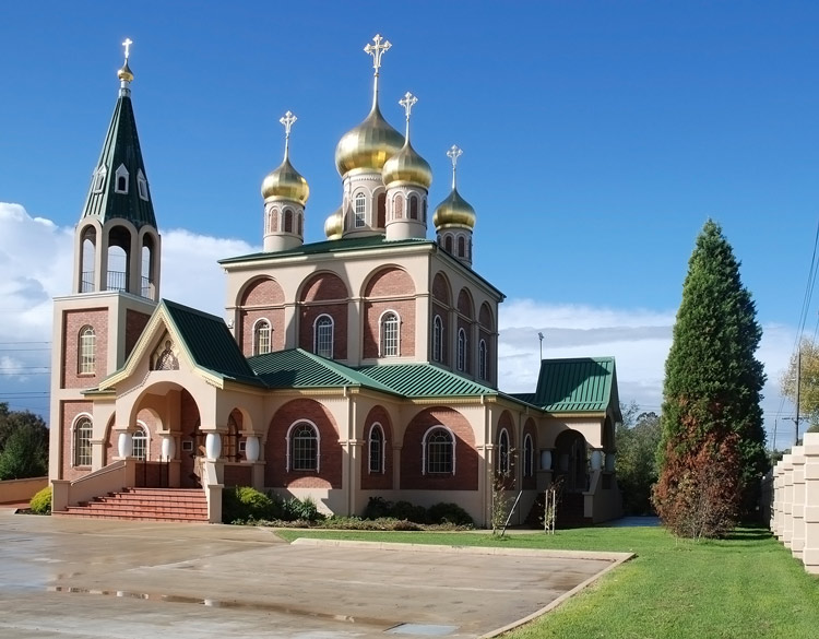 Мельбурн. Собор Покрова Пресвятой Богородицы. фасады, Вид с юга-запада, с Альбион-стрит. 